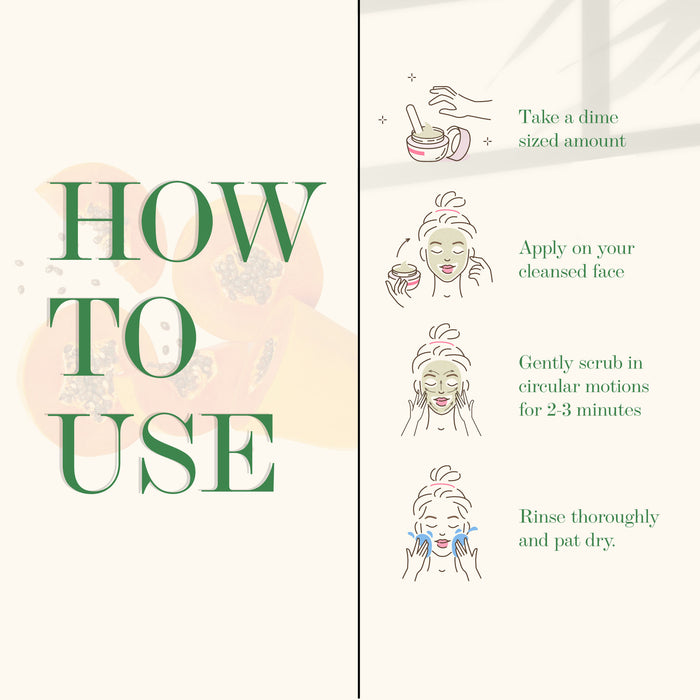 Good Vibes Papaya Rejuvenating Face Scrub