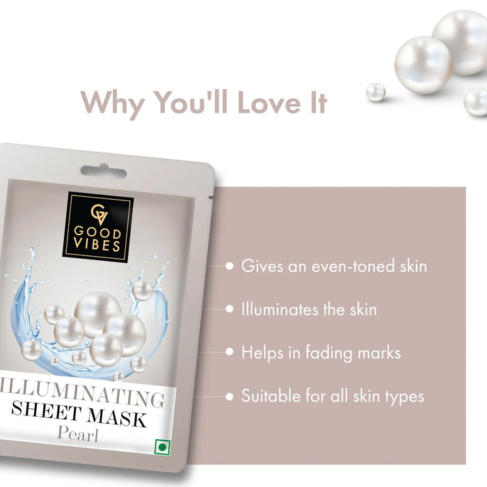 Good Vibes Pearl Illuminating Sheet Mask