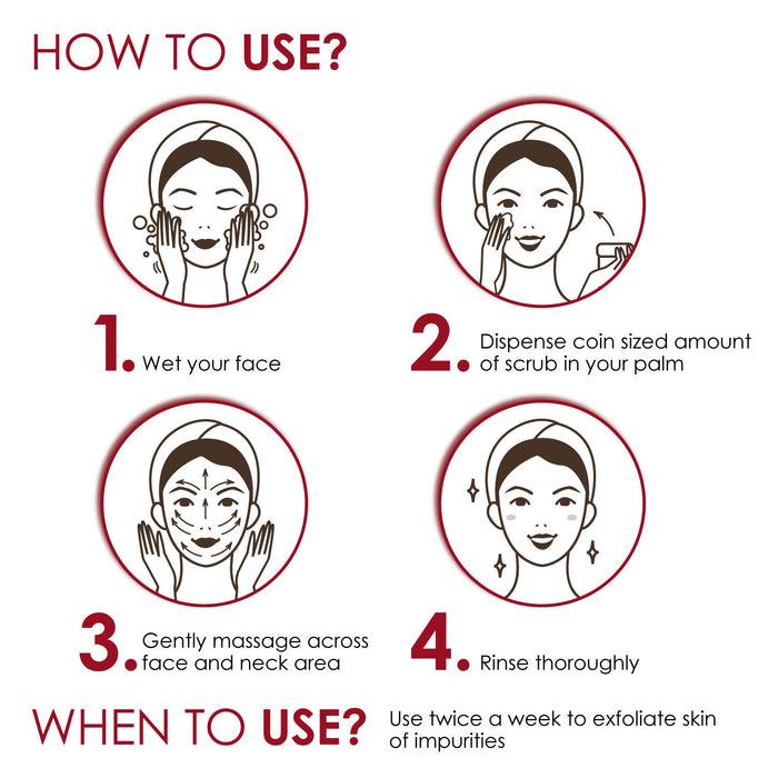 Good Vibes Pomegranate Brightening Face Scrub