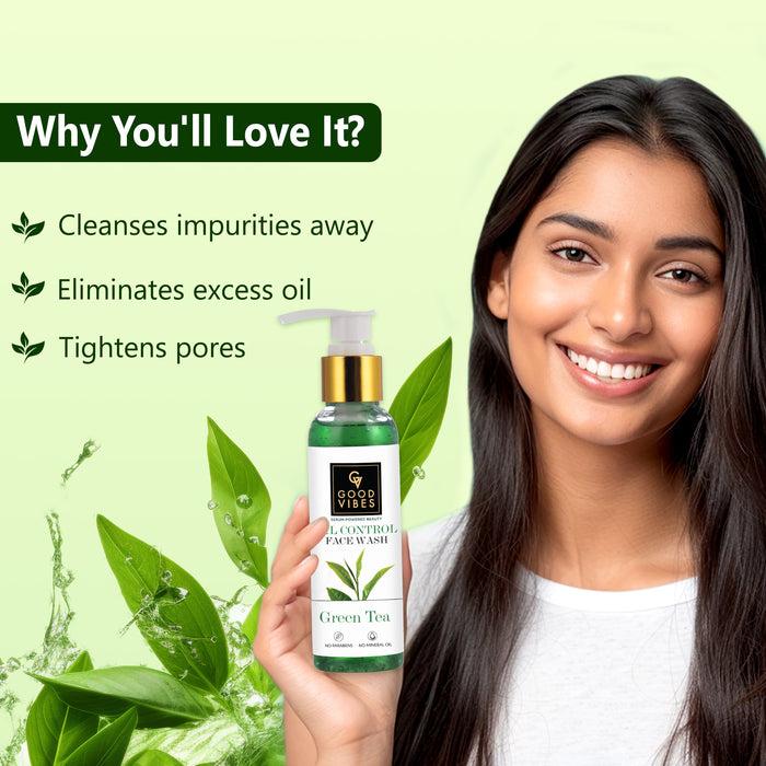 Good Vibes Purifying Face Wash - Green Tea (120 Ml)
