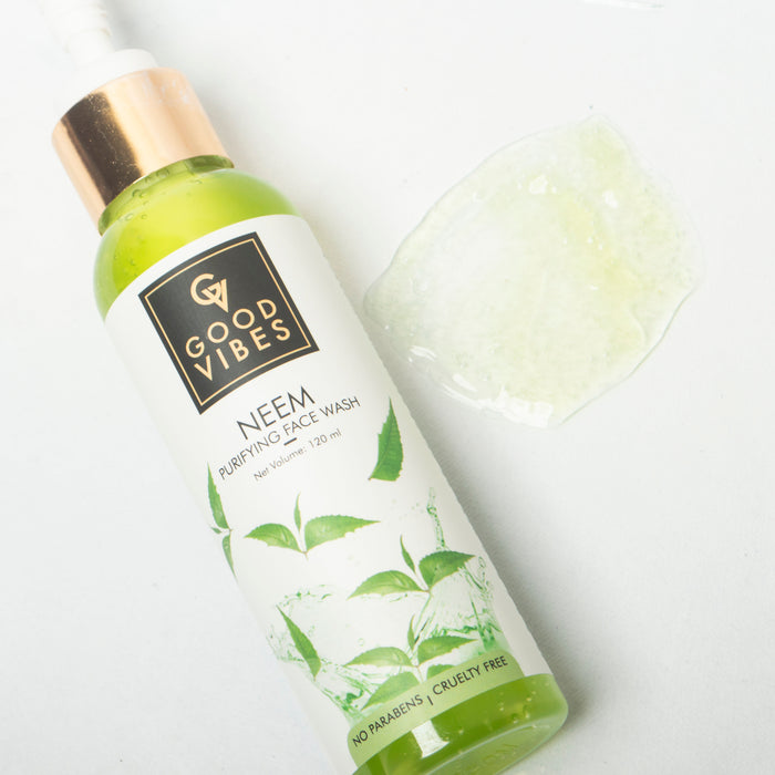Good Vibes Purifying Face Wash - Neem (120 Ml)