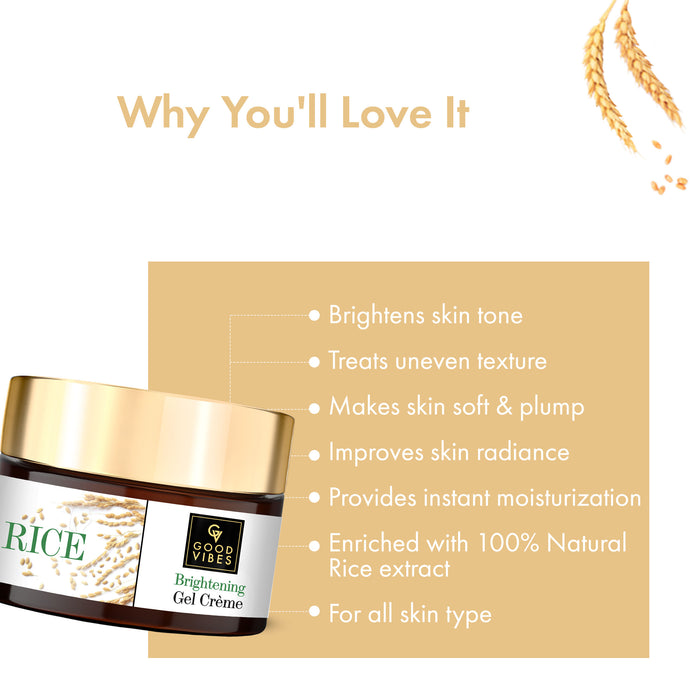 Good Vibes Rice Brightening Gel Creme