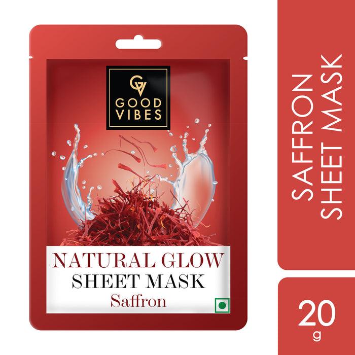 good vibes Saffron Natural Glow Sheet Mask