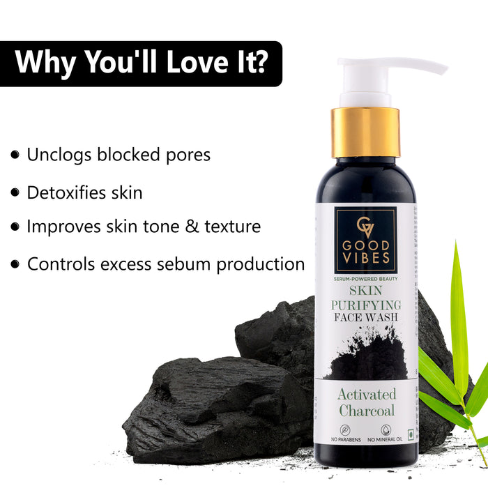 Good Vibes Skin Purifying Face Wash Charcoal