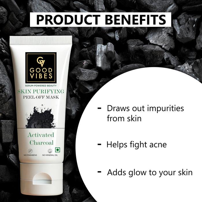 Good Vibes Skin Purifying Peel Off Mask - Charcoal
