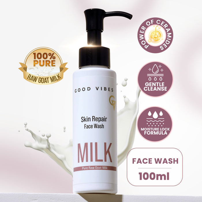 good vibes Skin Repair Milk Face wash (100 ml)