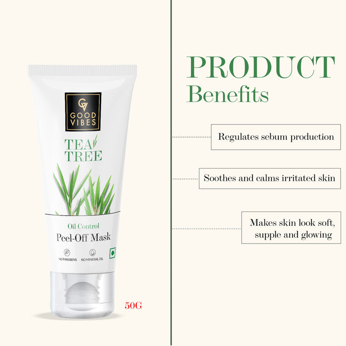 Good Vibes Tea Tree Oil Control Peel Off Mask