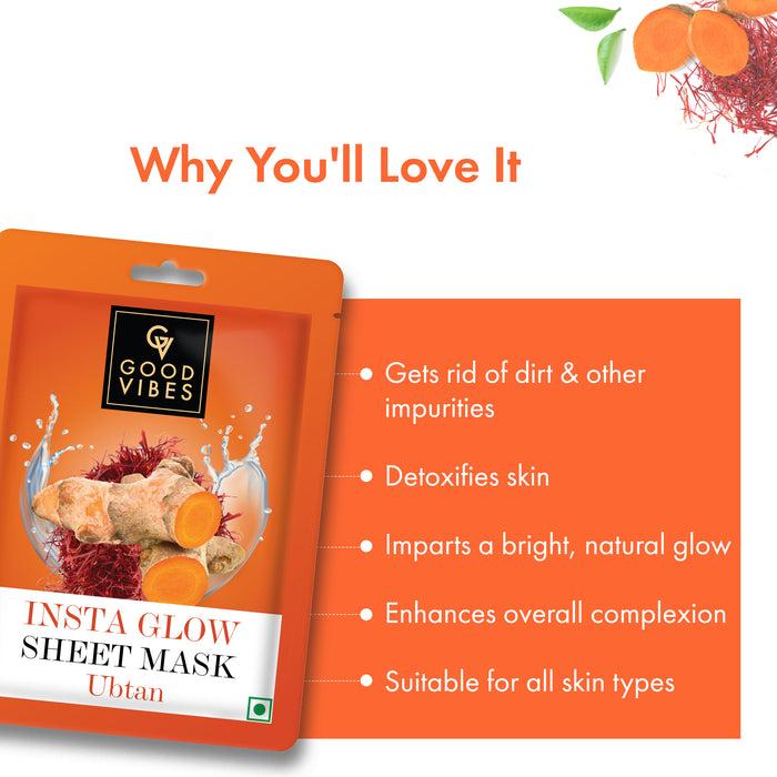 Good Vibes Ubtan Sheet Mask