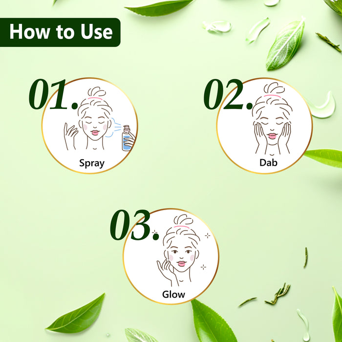 Good Vibes Green Tea Oil Control Toner With Power Of Serum - 200ML