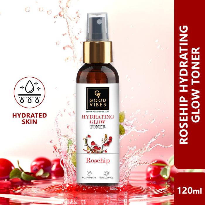 good vibes Hydrating Glow Rosehip Toner with Power Of Serum