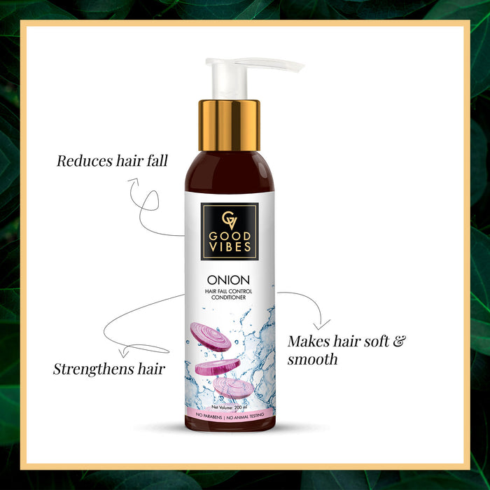 Good Vibes Onion Hair Fall Control Conditioner (200ml)