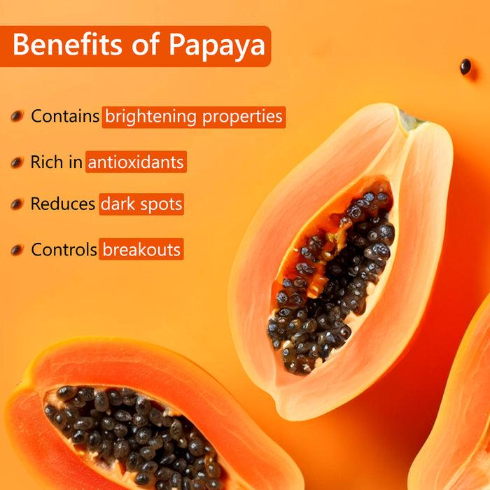 Good Vibes Papaya Brightening Even Skin Tone Face Wash With Power Of Serum