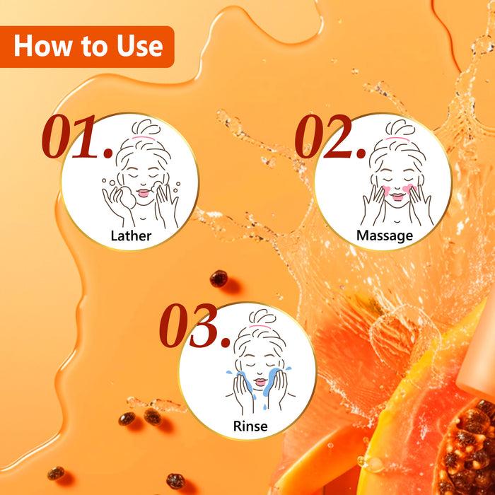 Good Vibes Papaya Brightening Even Skin Tone Face Wash With Power Of Serum