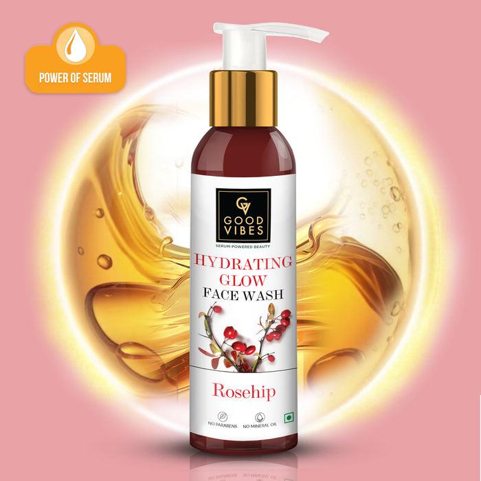 Good Vibes Rosehip Hydrating Glow Face Wash With Power Of Serum