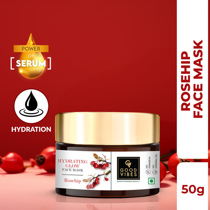 good vibes Serum Hydrating Glow Face Mask Rosehip with Power Of Serum (50 g)