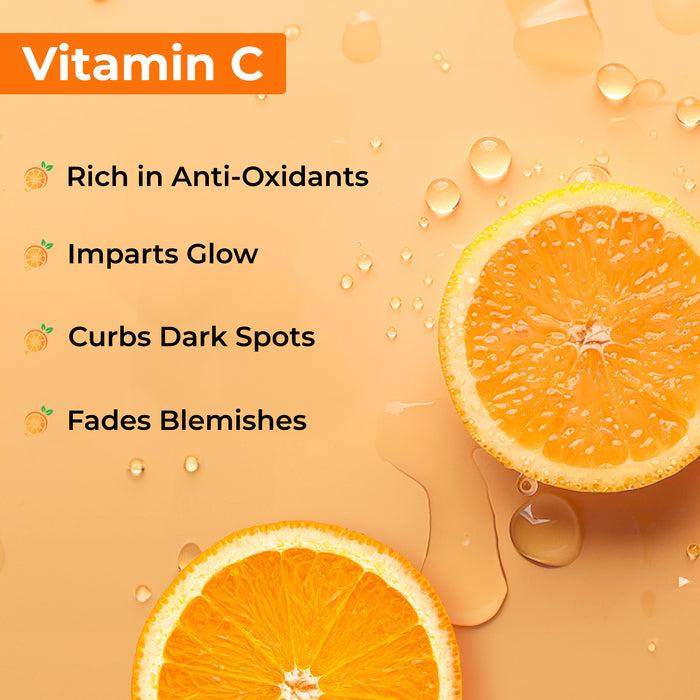 Good Vibes Vitamin C Anti- Blemish Glow Foaming Face Wash With Deep Cleansing Brush And Power Of Serum