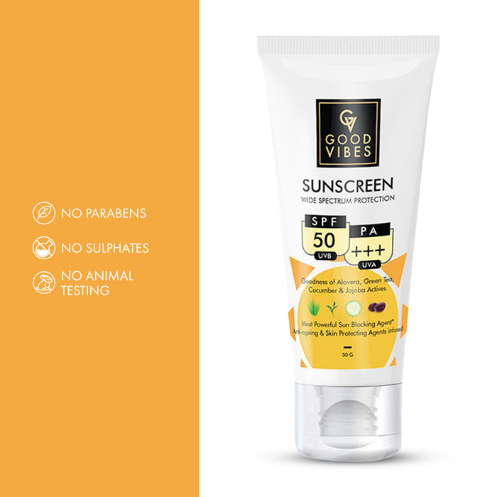 Good Vibes Wide Spectrum Protection Sunscreen With SPF 50