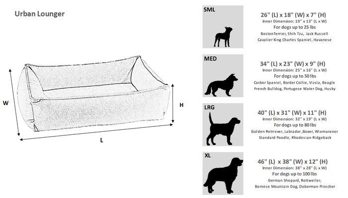Goodboy Bowsers Urban Lounger Bed (Multiple Colors Online Only)