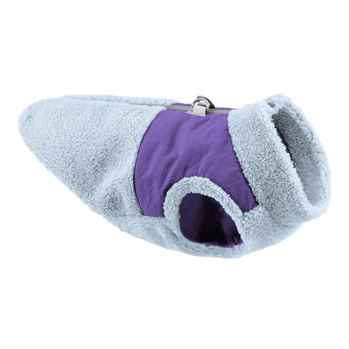 goodboy Gooby Fleece Zip Up Jacket - Baby Blue/Purple