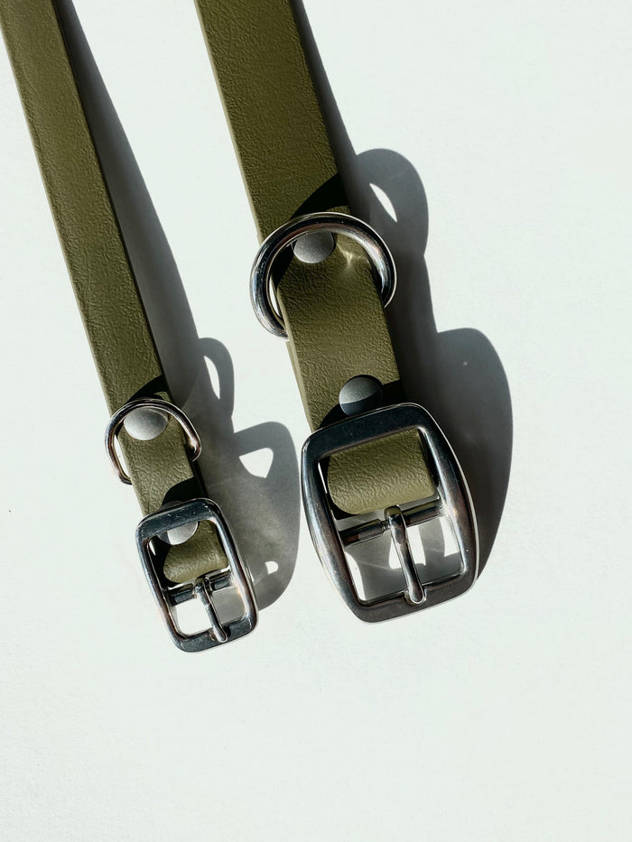 Goodboy Walk By Good Boy - Biothane Collar - Olive