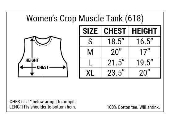 goodie Two Sleeves AC/DC Color Glow Women's Crop Top