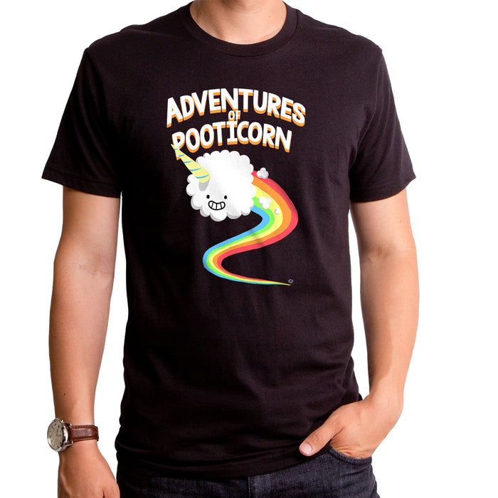 goodie two sleeves Adventures of Pooticorn Adult T-Shirt