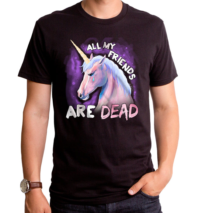 goodie two sleeves All My Friends Are Dead Adult T-Shirt