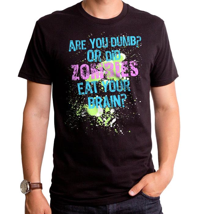 goodie two sleeves Are You Dumb? Zombie Adult T-Shirt