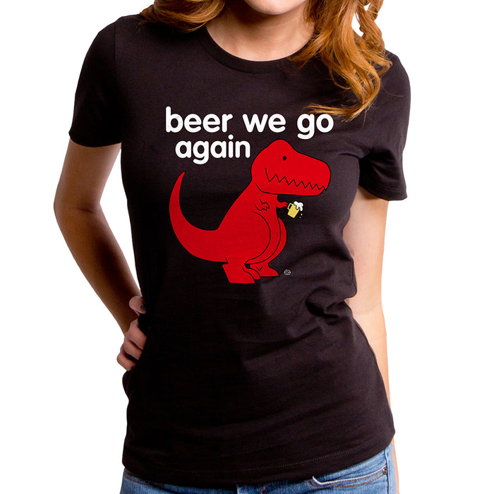 goodie two sleeves Beer We Go Again Dino Women's T-Shirt