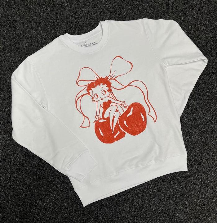 goodie two sleeves Betty Boop Cherry Betty Unisex Sweatshirt