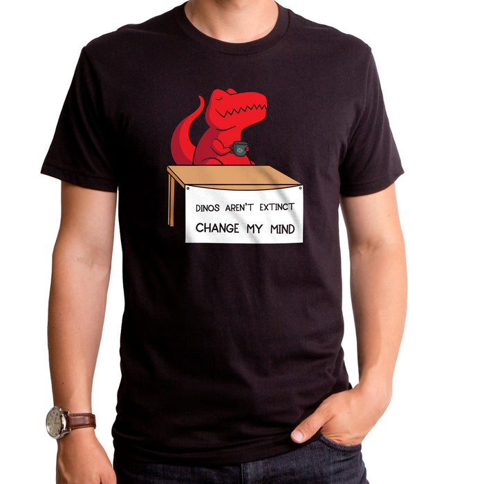 goodie two sleeves Change My Mind Dino Men's T-Shirt