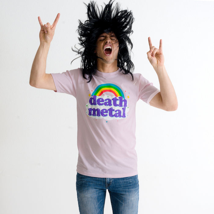 goodie two sleeves Death Metal Rainbow Adult T-Shirt