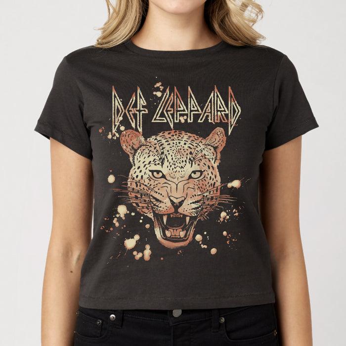 Goodie Two Sleeves Def Leppard Bleach Leppard Juniors Baby Tee