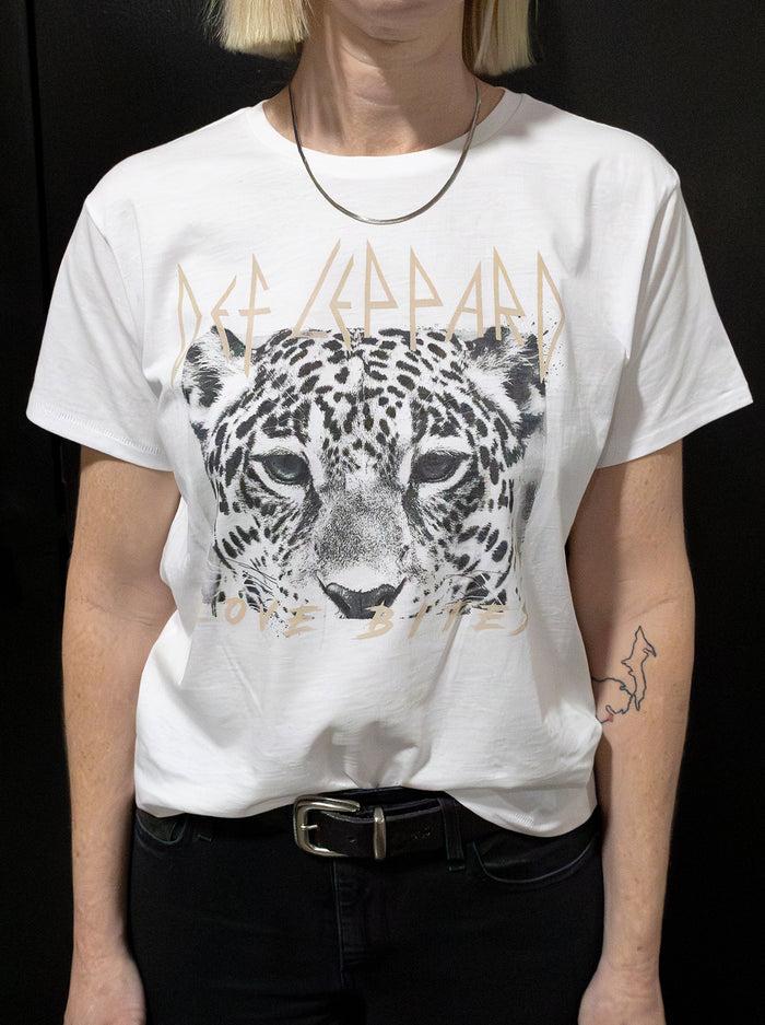 goodie two sleeves Def Leppard Love Bites Juniors Baby Tee