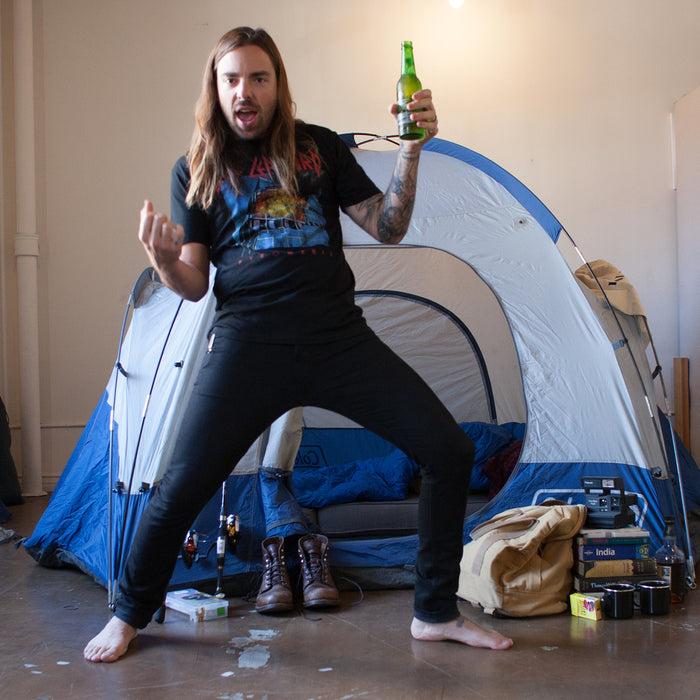 goodie two sleeves Def Leppard Pyromania Adult T-shirt