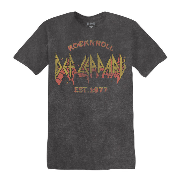 goodie two sleeves Def Leppard Stone Logo Unisex Tee