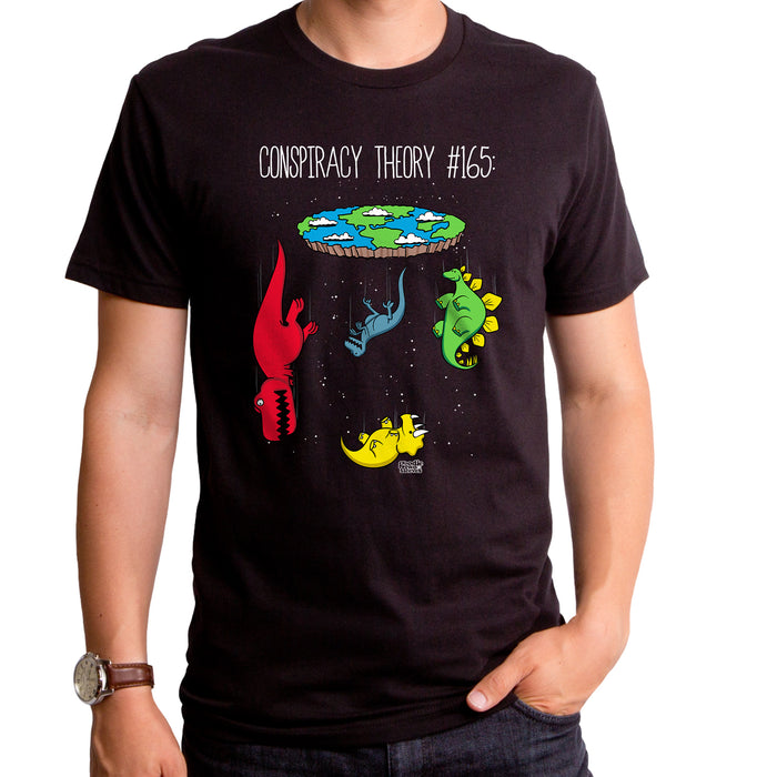 goodie two sleeves Dinosaur Conspiracy Theory Adult T-Shirt