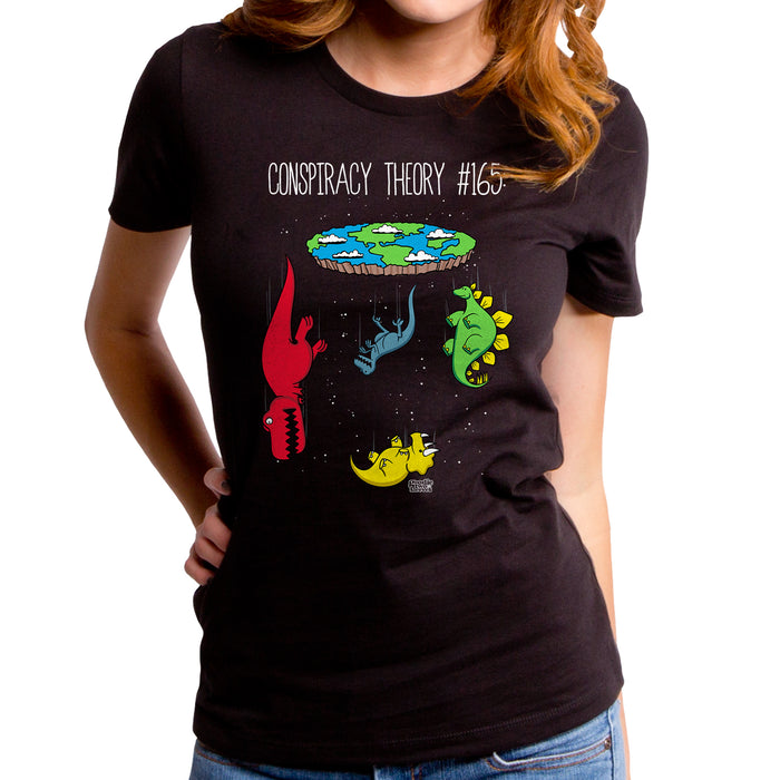 goodie two sleeves Dinosaur Conspiracy Theory Women's T-Shirt