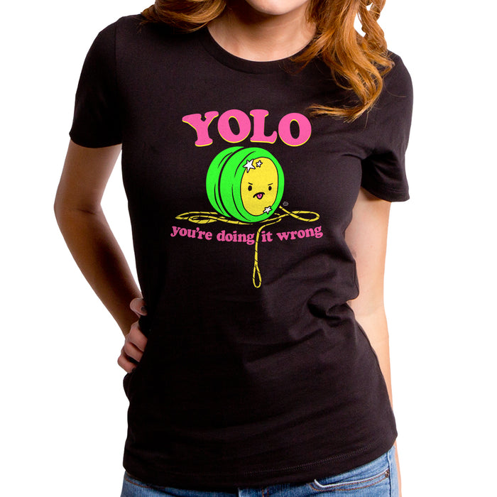 goodie two sleeves Doing YOLO Wrong Women's T-Shirt