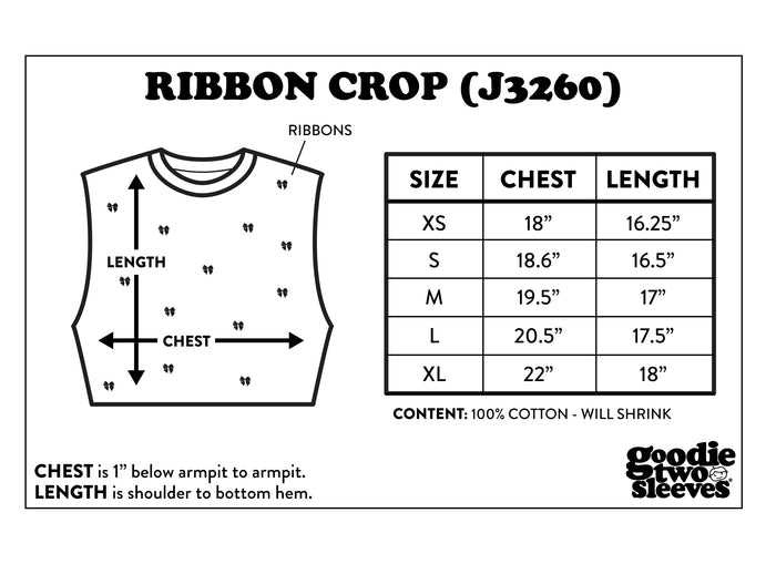 Goodie Two Sleeves Dolly Parton Ribbon Fashion Crop Top
