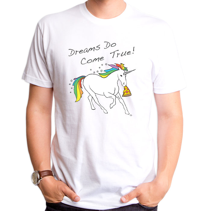 goodie two sleeves Dreams Pizzas Unicorns Men's T-Shirt