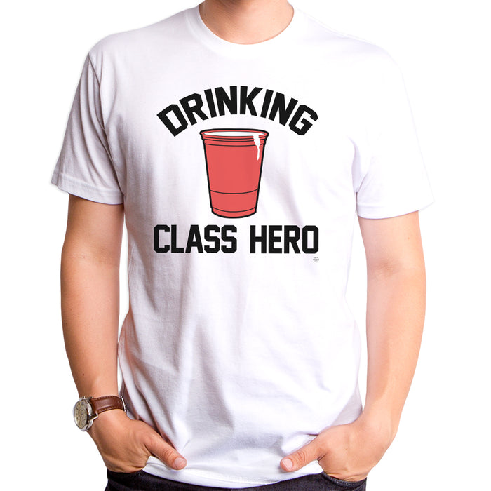 goodie two sleeves Drinking Class Hero Solo Cup Adult T-Shirt