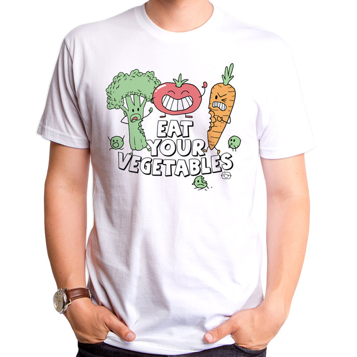 goodie two sleeves Eat Your Vegetables Adult T-Shirt