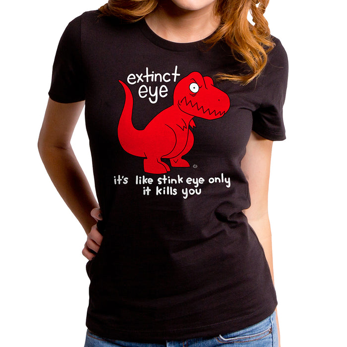 goodie two sleeves Extinct Eye Dino Women's T-Shirt