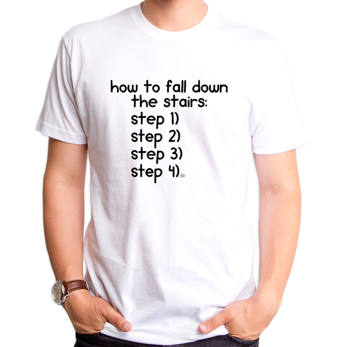 goodie two sleeves Fall Down the Stairs Men's T-Shirt