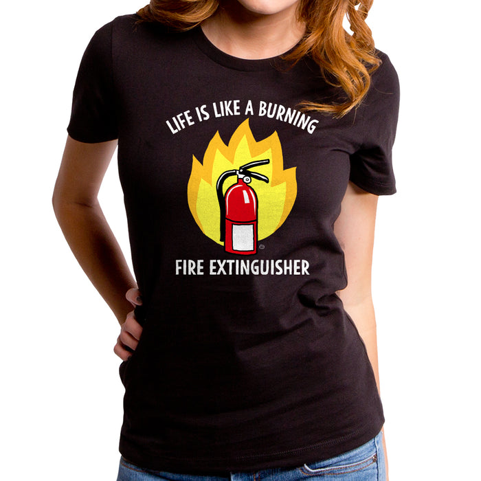 goodie two sleeves Fire Extinguisher Women's T-Shirt
