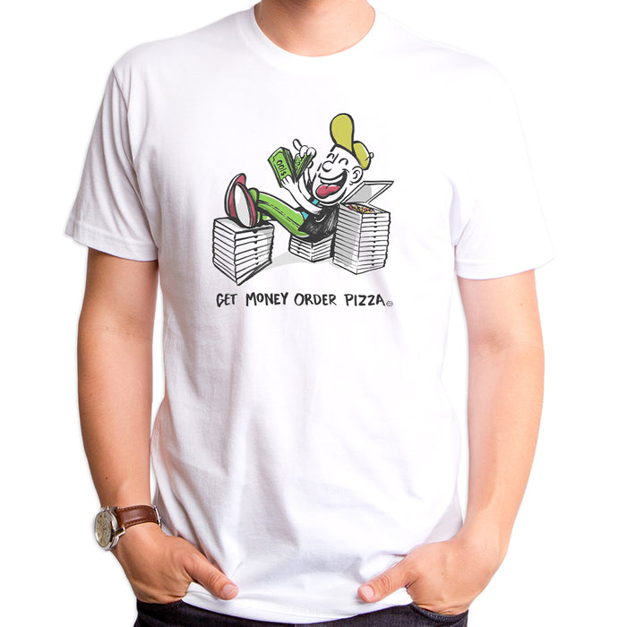 goodie two sleeves Get Money Order Pizza Toon Adult T-Shirt