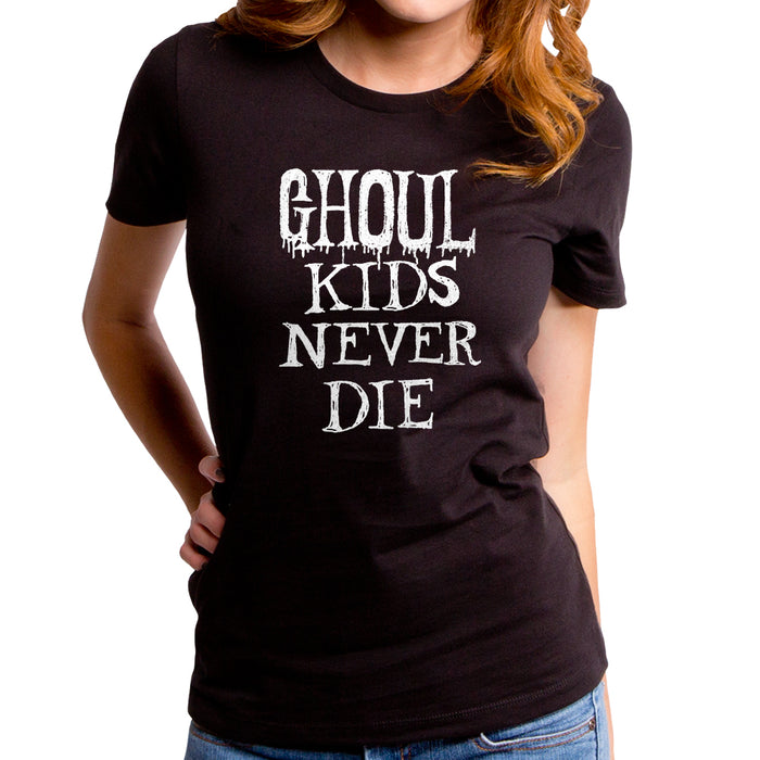 goodie two sleeves Ghoul Kids Never Die Women's T-Shirt