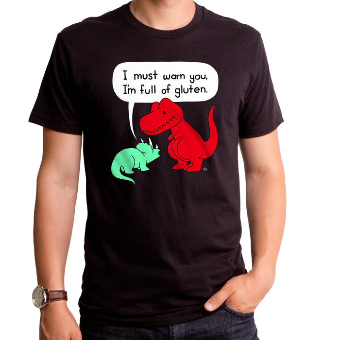 goodie two sleeves Gluten Intolerant Dino Men's T-Shirt