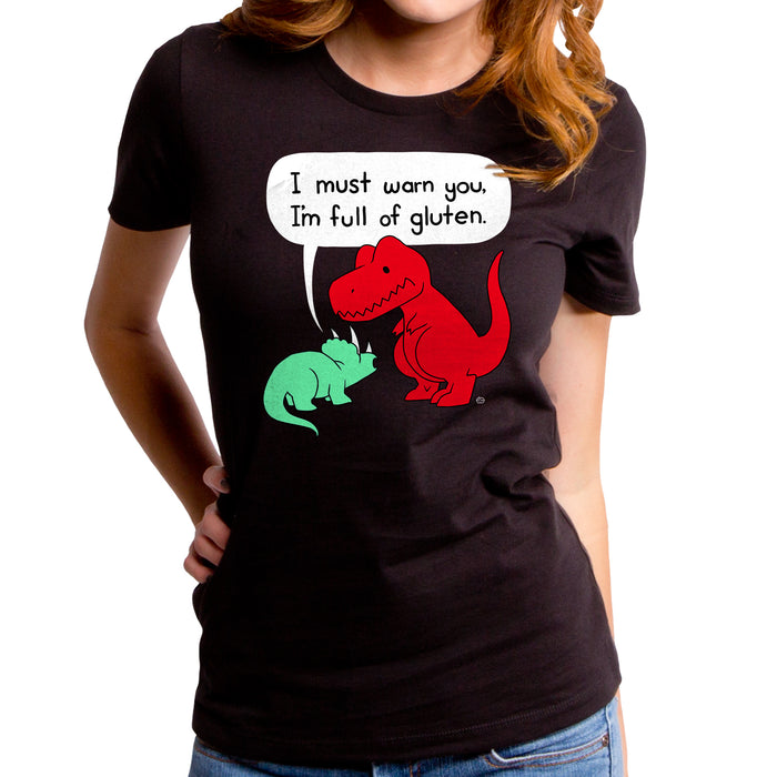 goodie two sleeves Gluten Intolerant Dino Women's T-Shirt